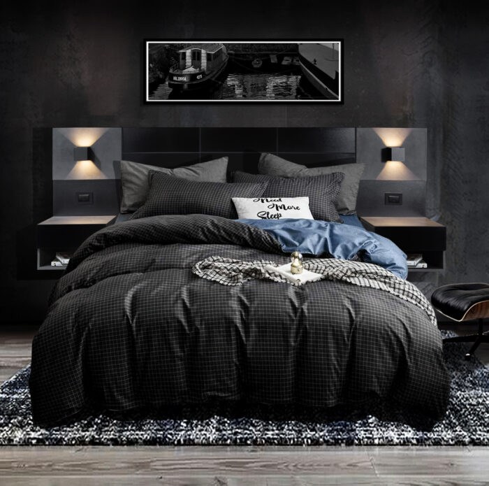 Respaldo de Cama Super King  Satori | Black/Magma Melamina 18 mm (copia)